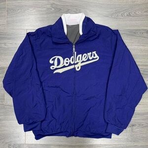 Majestic Royal Blue and White Team Jacket